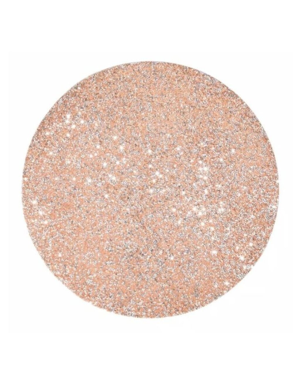 Sparkles Home Champagne Luminous Resin Rhinestones 15in Single Round Placemat